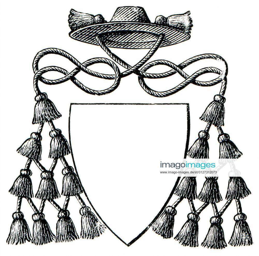 Coat of arms by prelate of Fiocchetto. The Roman Catholic Church