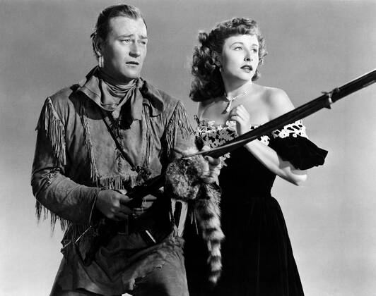 THE FIGHTING KENTUCKIAN, from left, John Wayne, Vera Ralston, (aka Vera ...