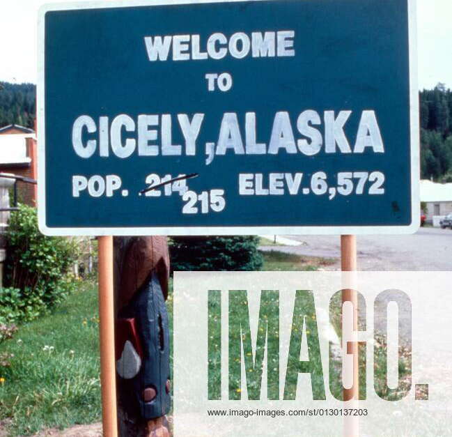 Northern Exposure Welcome To Cicely Alaska Population Sign 1990