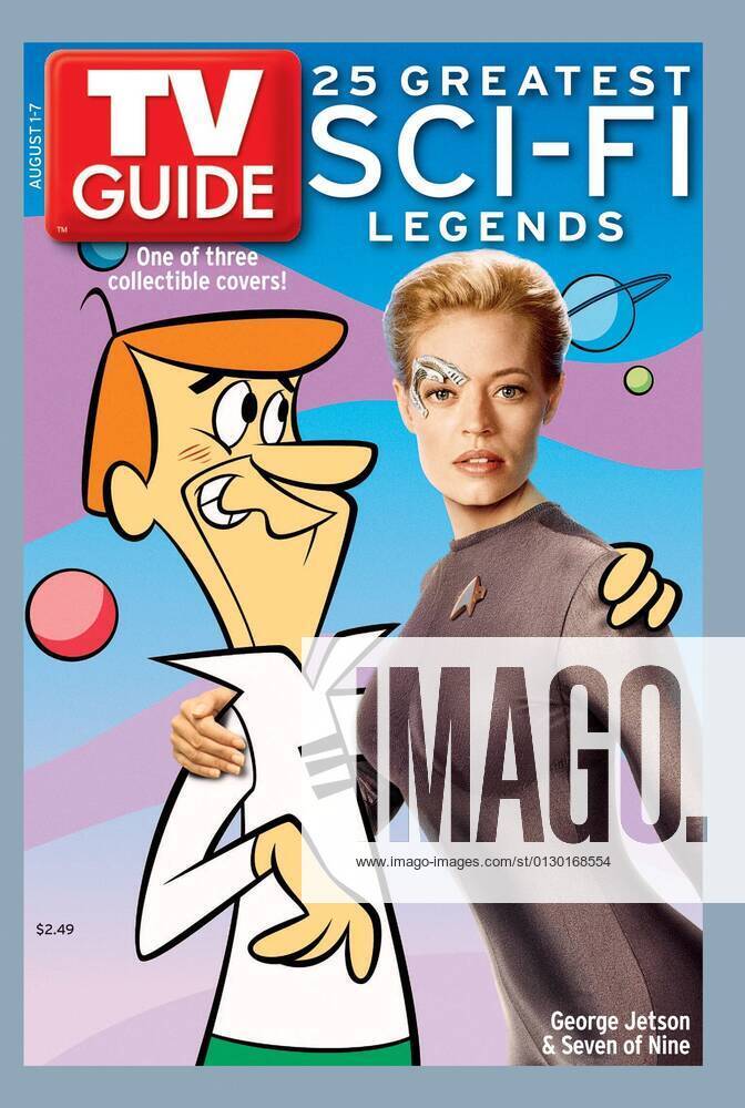 George Jetson, Jeri Ryan, TV GUIDE cover, August 1-7, 2004. TV Guide ...