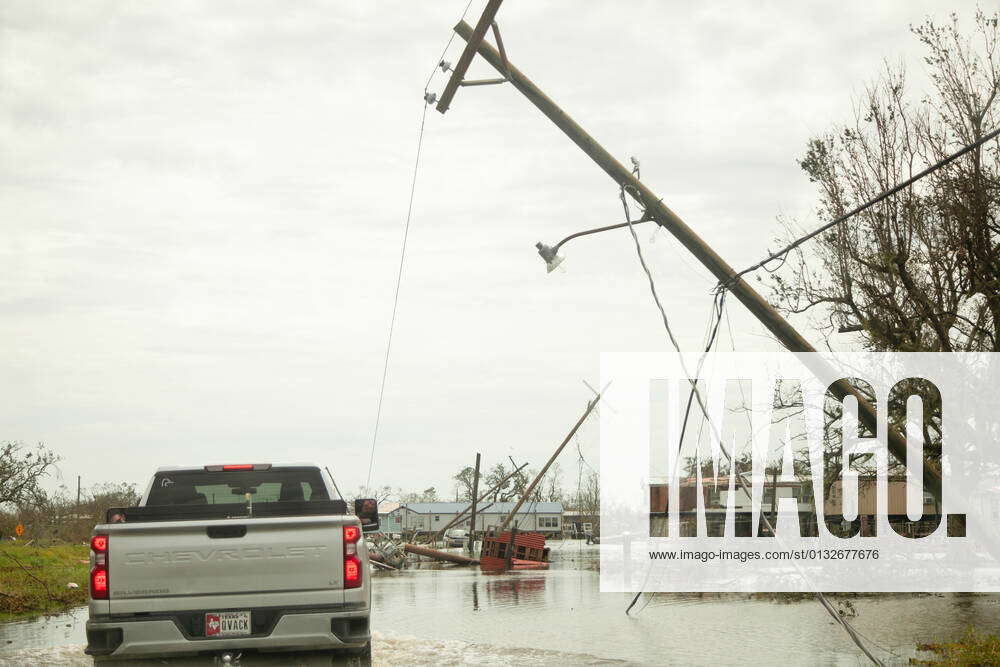 August 31, 2021, PointeauxChenes, Louisiana, USA Volunteer group Cajun Navy travels through