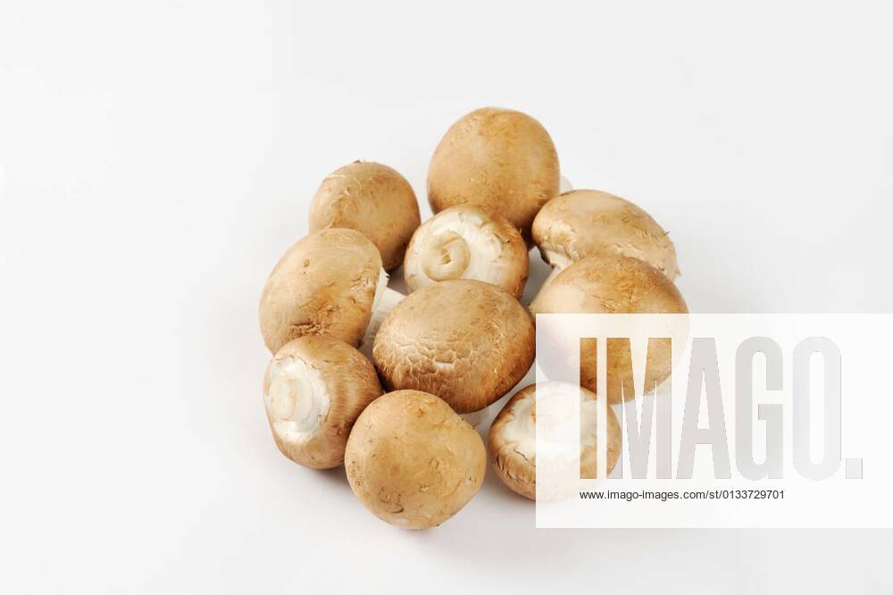 Raw cremini mushrooms