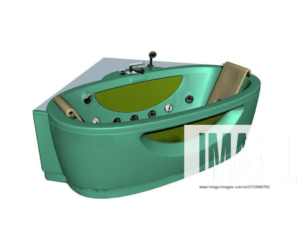 Bathtub with bubble effect free