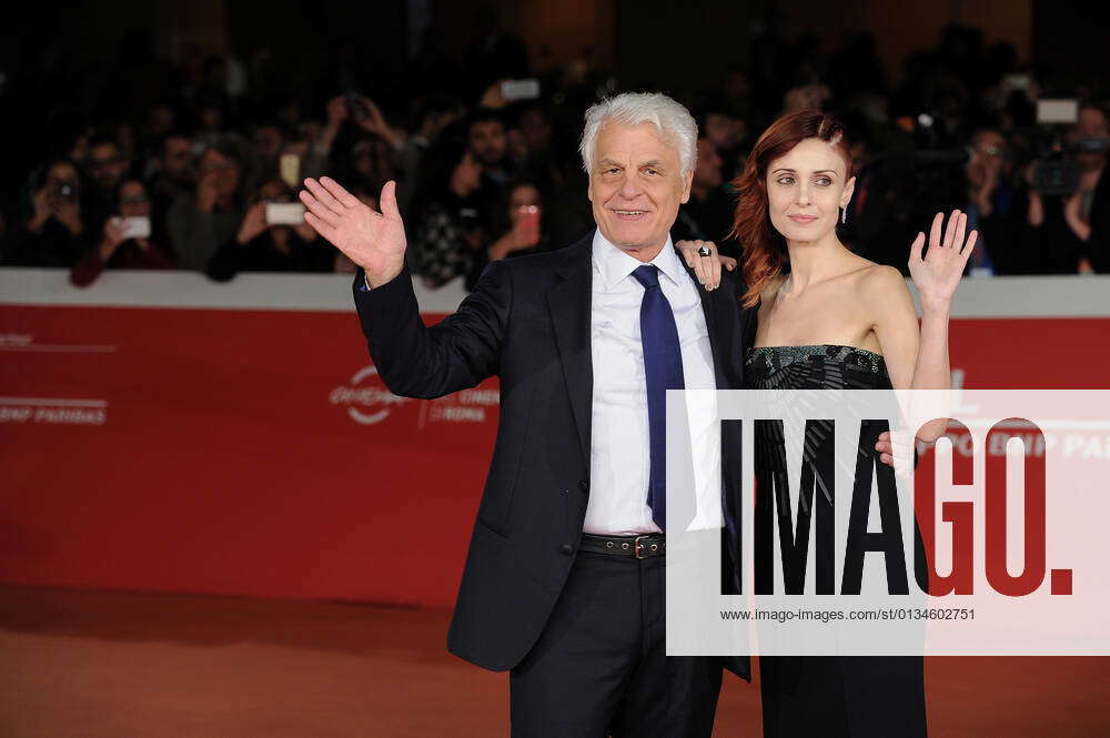 Italian director and actor Michele Placido with his wife Federica