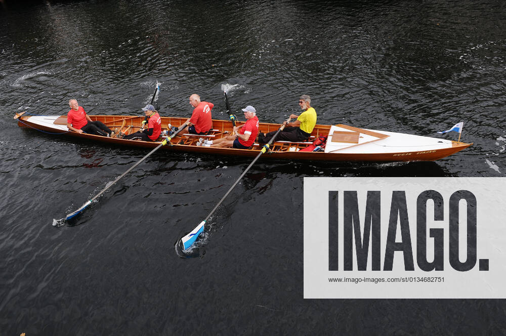 Danish Rowing Kit Copenhagen, Denmark., 15 September 2021 Sports fan boar rowing sport in ...