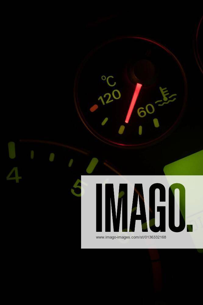 Car coolant temperature indicator