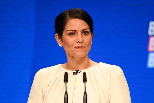 Conservative Party Conference Home Secretary Priti Patel delivers her ...