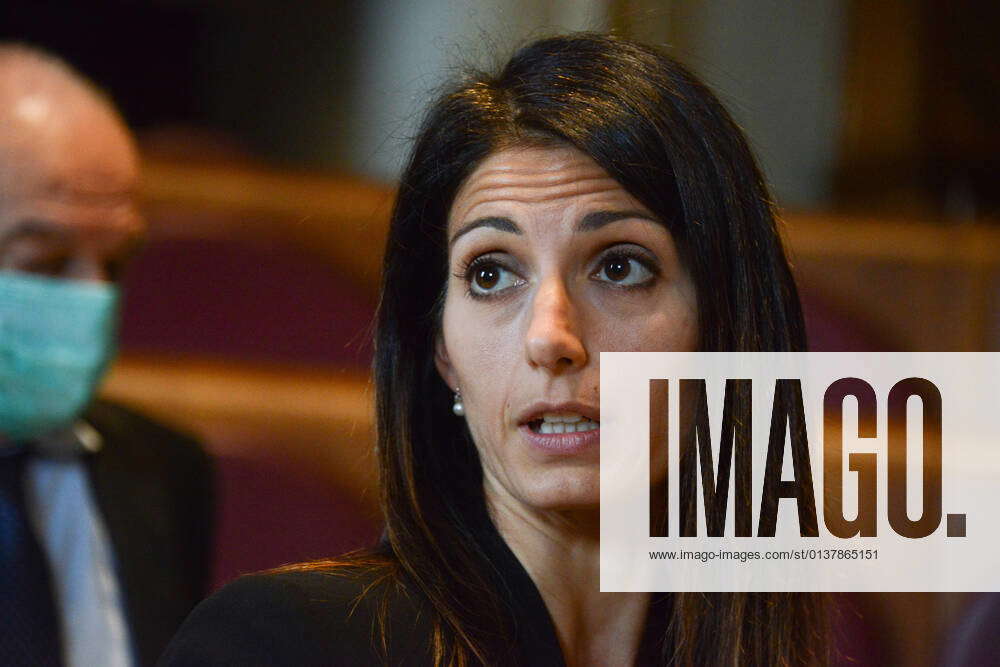 Virginia Raggi during ROME CAMPIDOGLIO The outgoing mayor Virginia ...