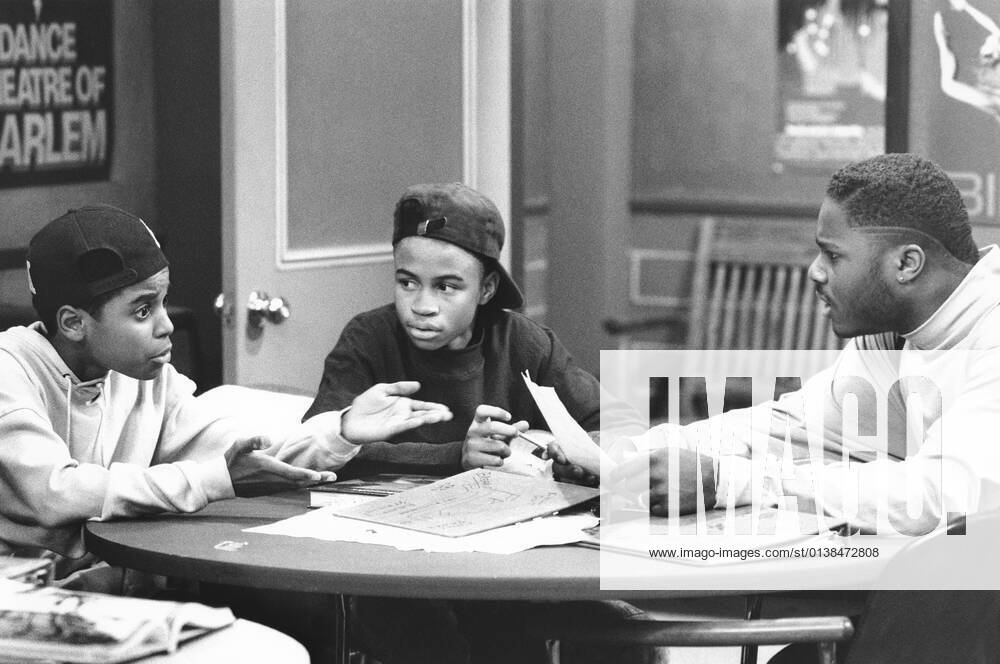 THE COSBY SHOW, from left: Merlin Santana, Eugene Byrd, Malcolm-Jamal ...