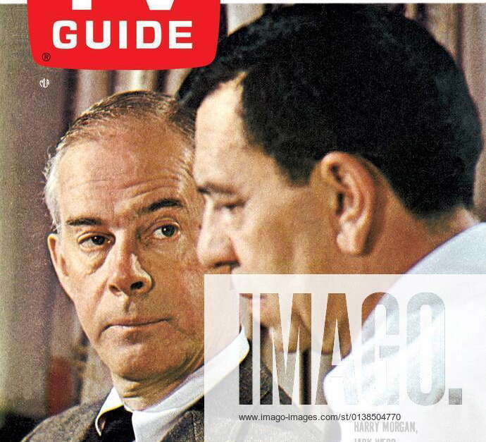 DRAGNET 1967, from left: Harry Morgan, Jack Webb, TV GUIDE cover, May 6 ...