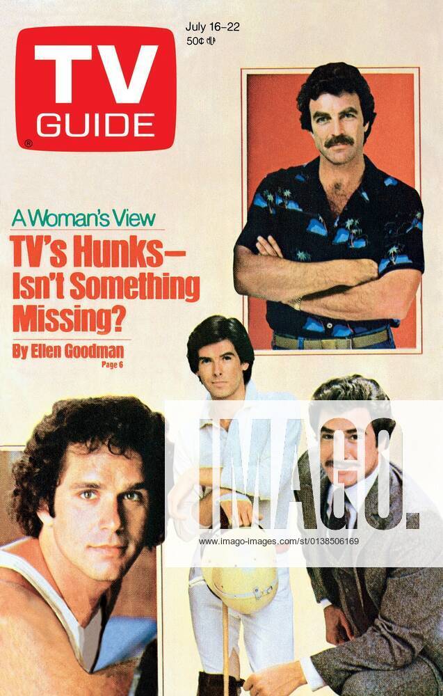 Clockwise from top right: Tom Selleck, Lee Horsley, Pierce Brosnan ...