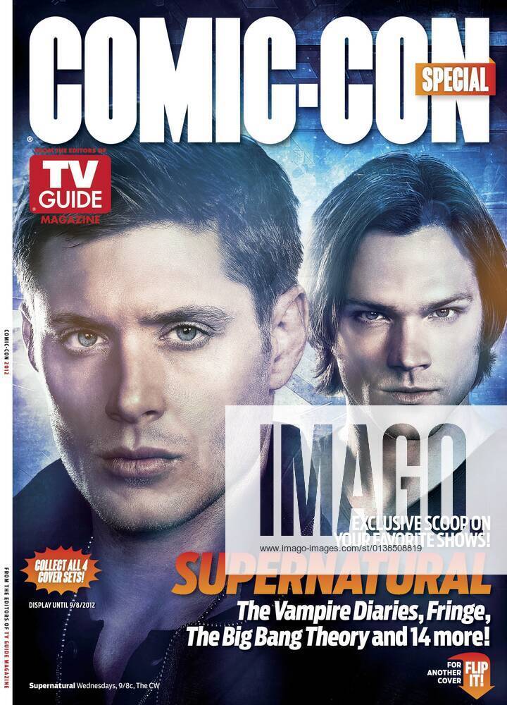 SUPERNATURAL, from left: Jensen Ackles, Jared Padalecki, TV GUIDE cover ...