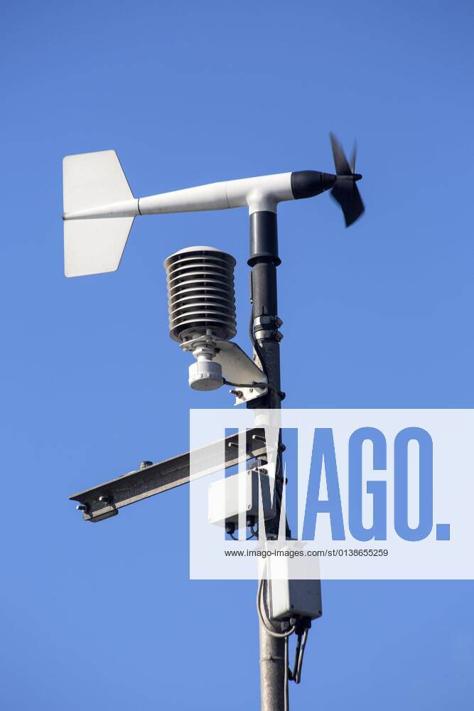 Rotary vane anemometer, a meteorological instrument for measuring wind