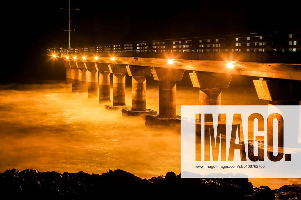 Shark Rock Pier in Port Elizabeth South Africa at night