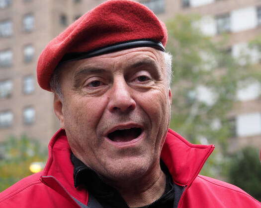 October 29 2021 New York New York Usa Mayoral Candidate Curtis Sliwa And His Wife And Upper