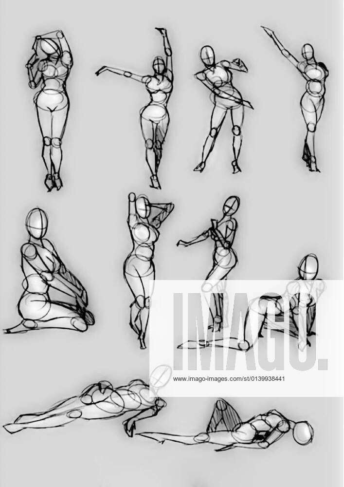 Poses Study by Tamara (Tammy) Stantic on Dribbble
