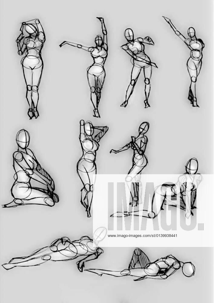 Poses Study by Tamara (Tammy) Stantic on Dribbble