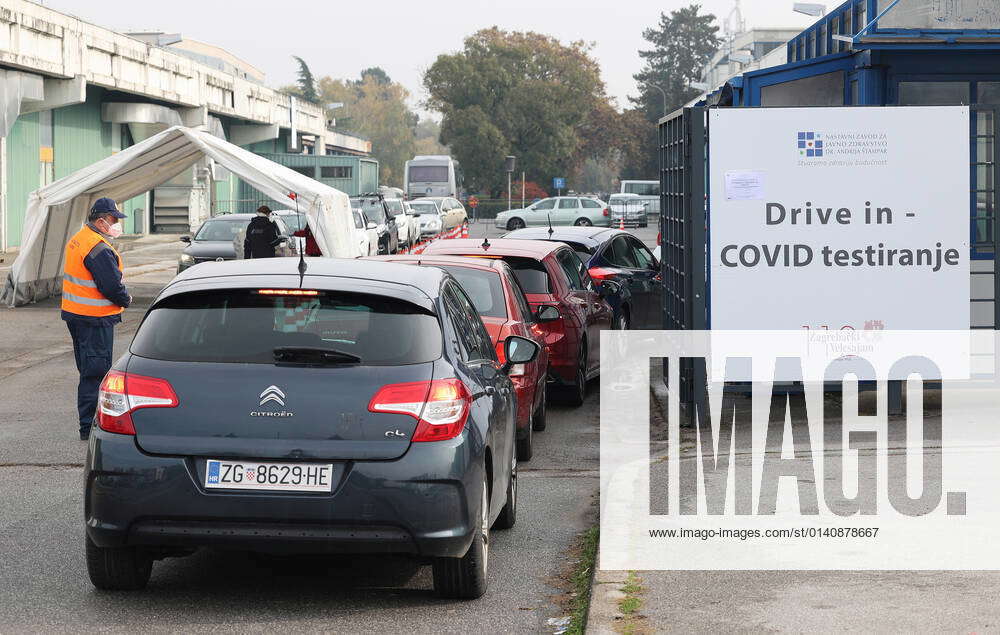 PXL_COVID19 tests in Croatia People waiting in their car for COVID19