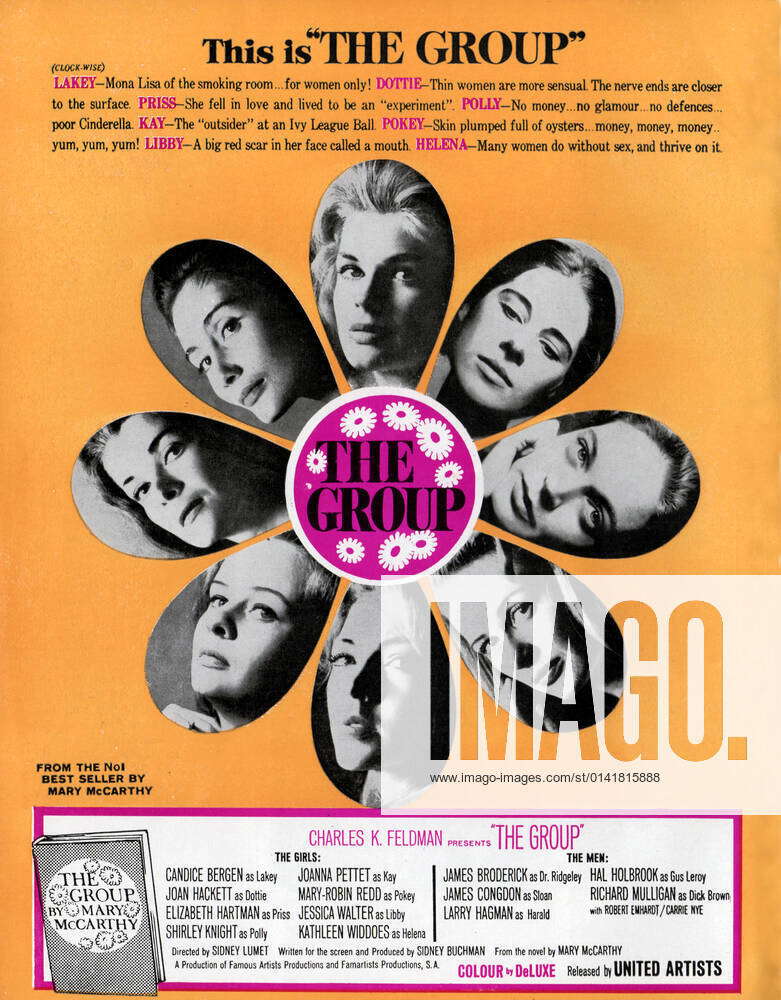 THE GROUP US 1966 THE GROUP US 1966 clockwise from top CANDICE BERGEN ...