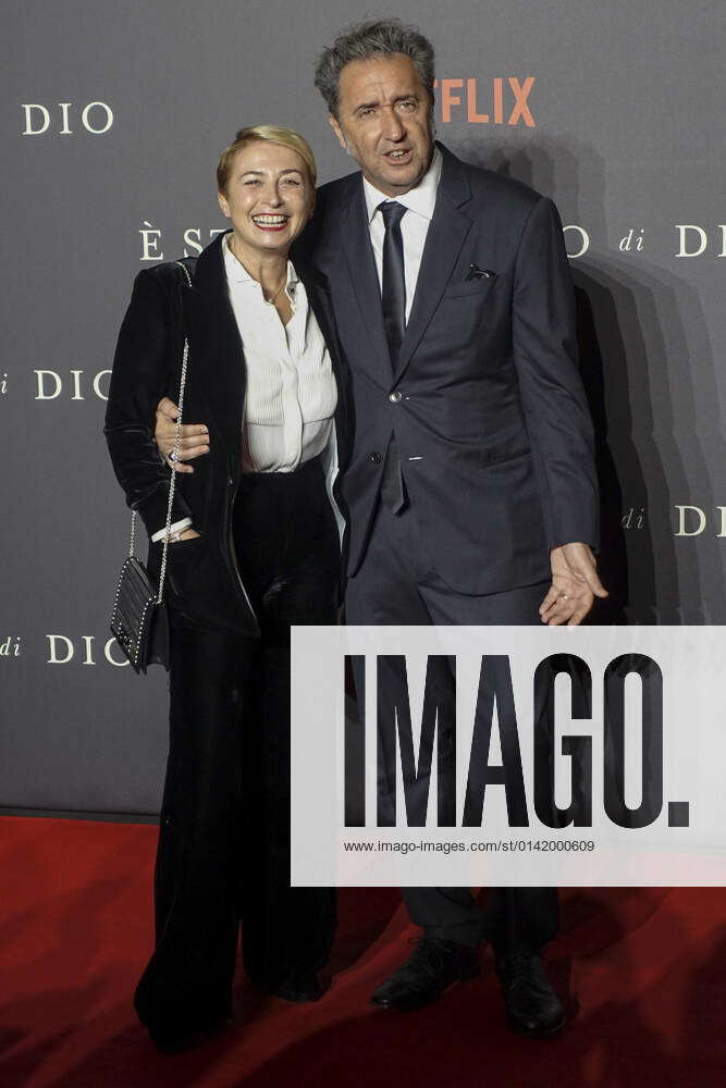 Italian Director Paolo Sorrentino R And His Wife Daniela D Antonio