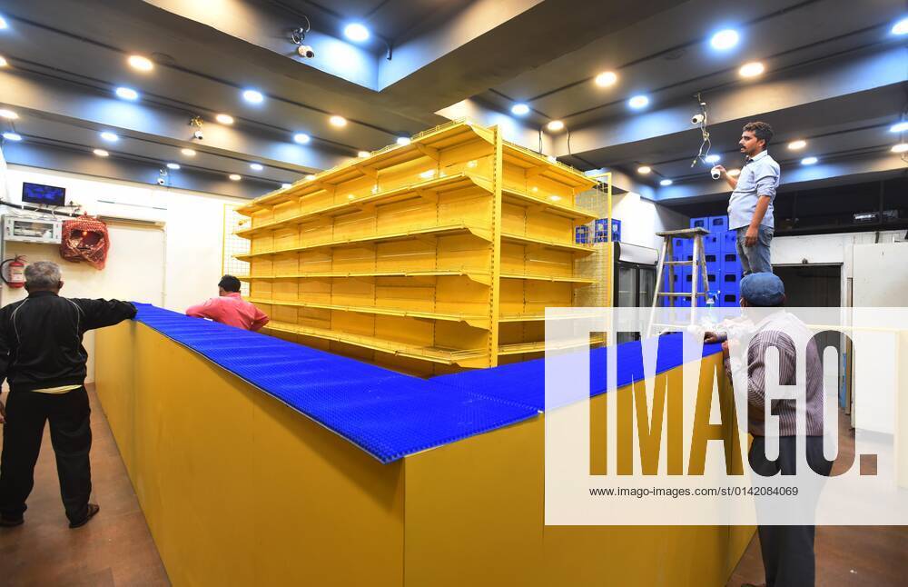 NEW DELHI, INDIA NOVEMBR 17 A wine shop renovate according to Delhi Government guidelines seen