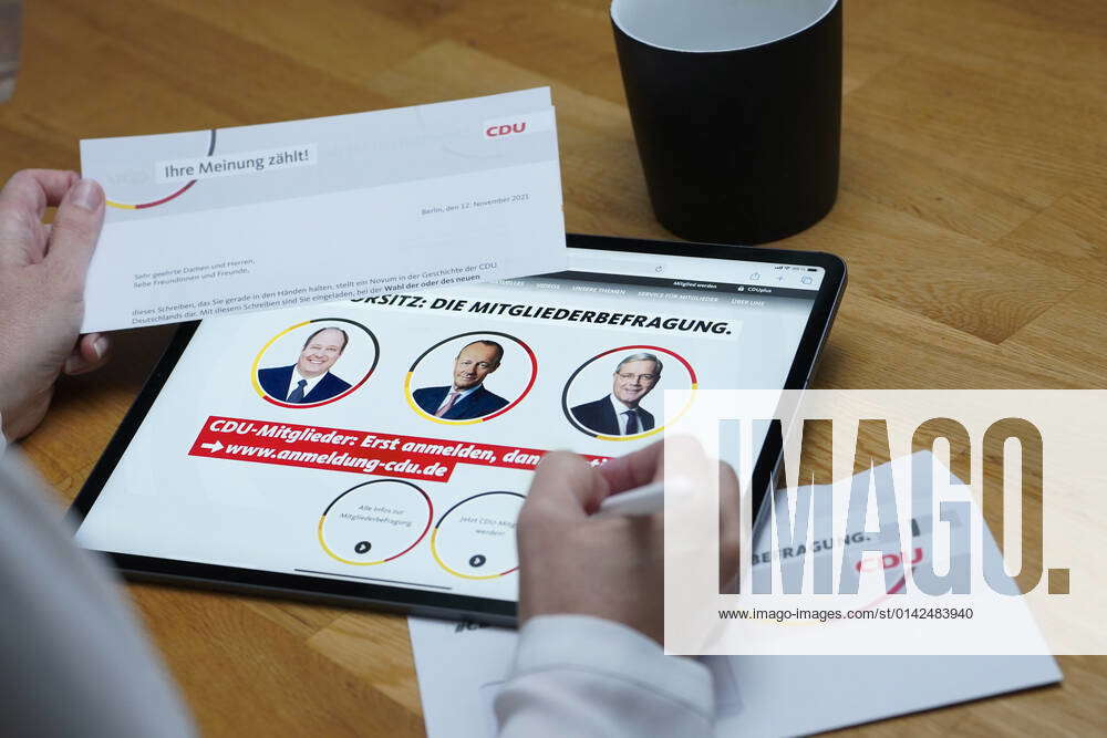 Symbolic image CDU member survey for the CDU presidency Symbolic photo ...
