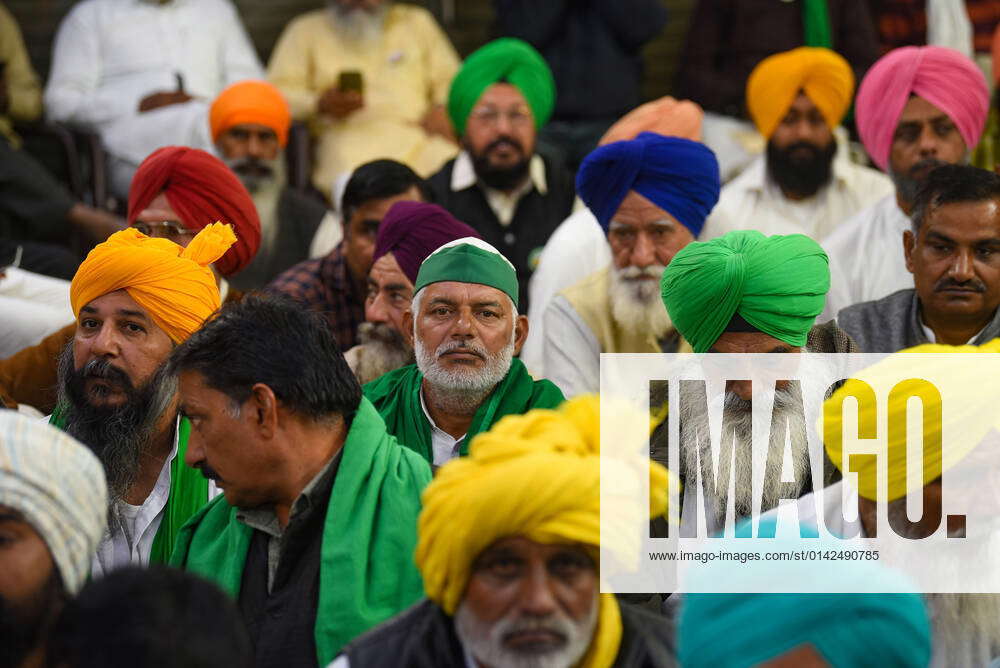 New Delhi India November Farmers Congregate During The Samyukt