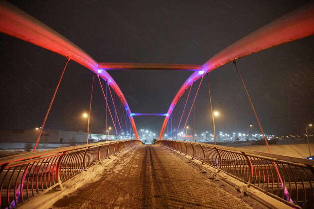 Winter Came To Gdansk, Poland Trees, cars and streets covered by the ...