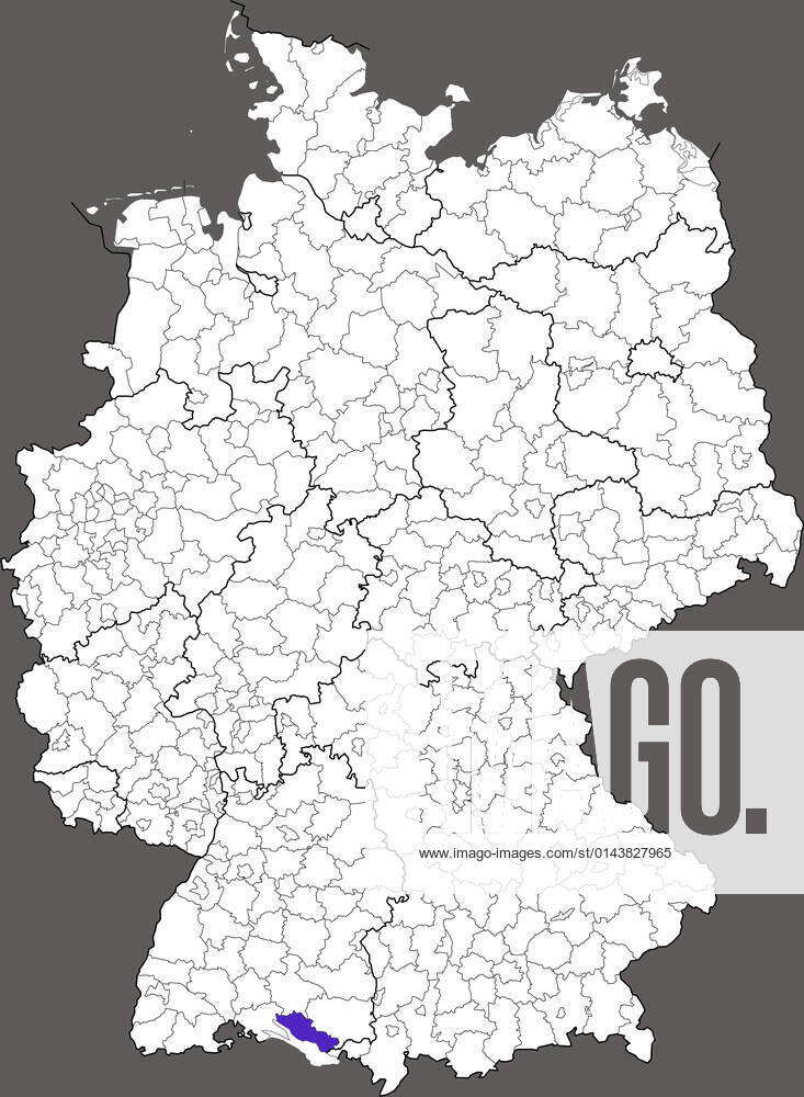 Landkreis Bodenseekreis in Baden-Württemberg, Lage des Landkreis ...