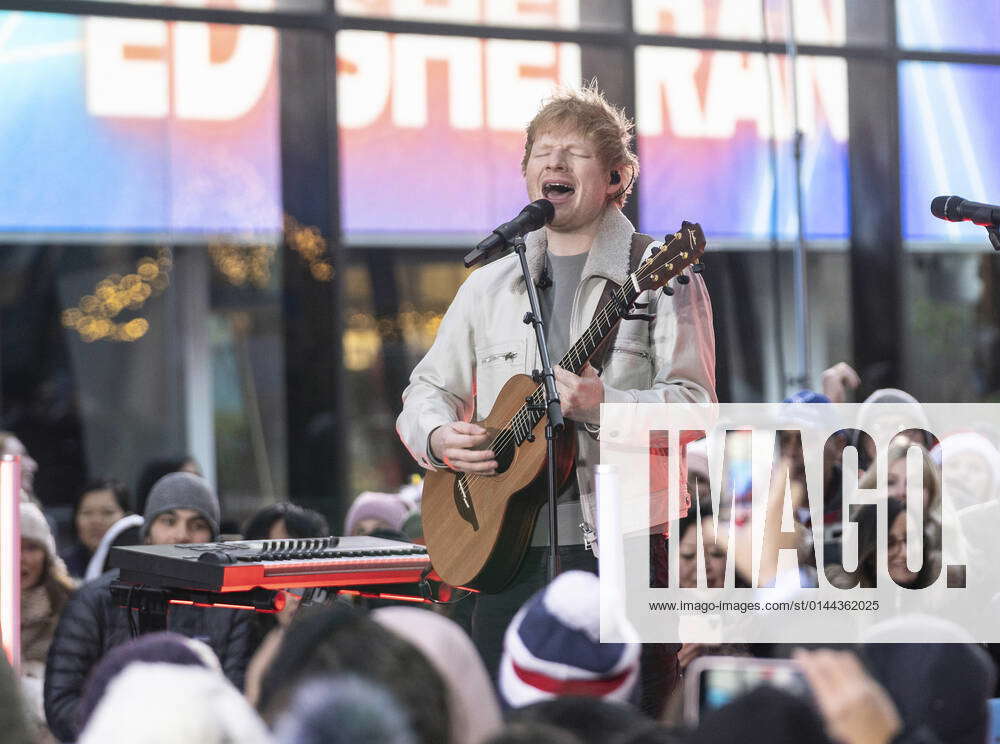 Ed Sheeran performing live on TODAY show at NBC Ed Sheeran performing ...