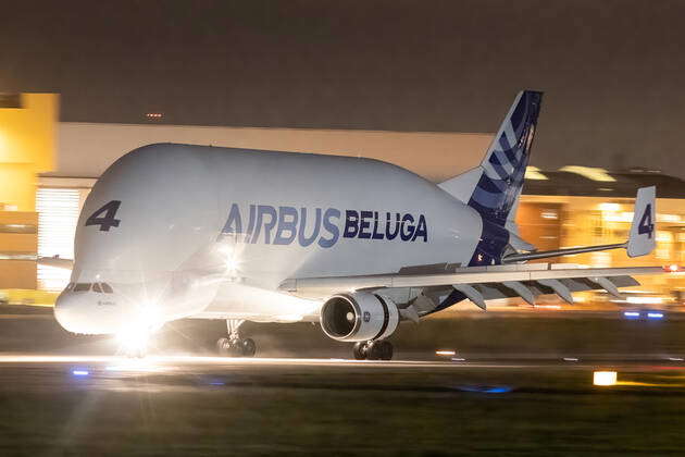 The Airbus A300 608ST Beluga A3ST of the airline Airbus Transport ...