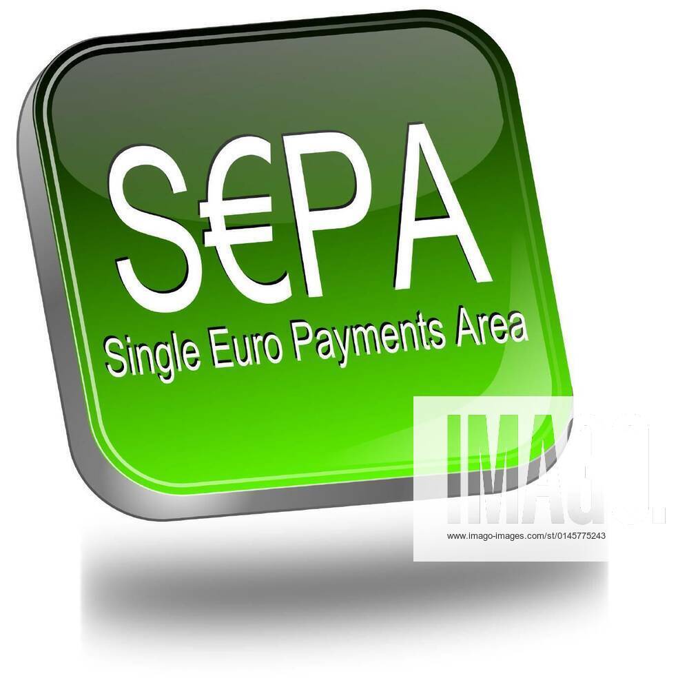 SEPA - Single Euro Payments Area - Button