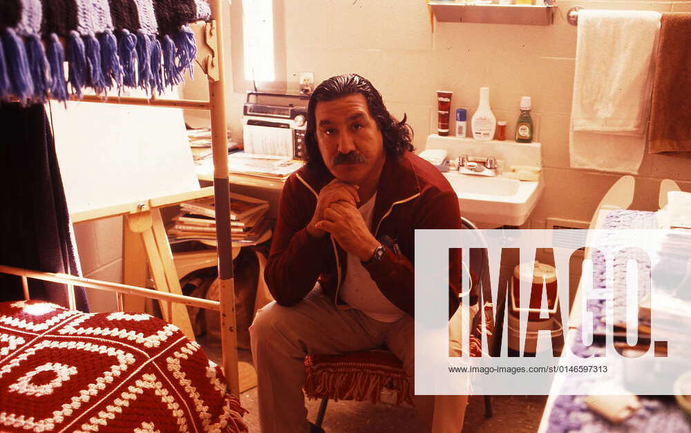 Native American Pine Ridge Wounded Knee activist LEONARD PELTIER, is in