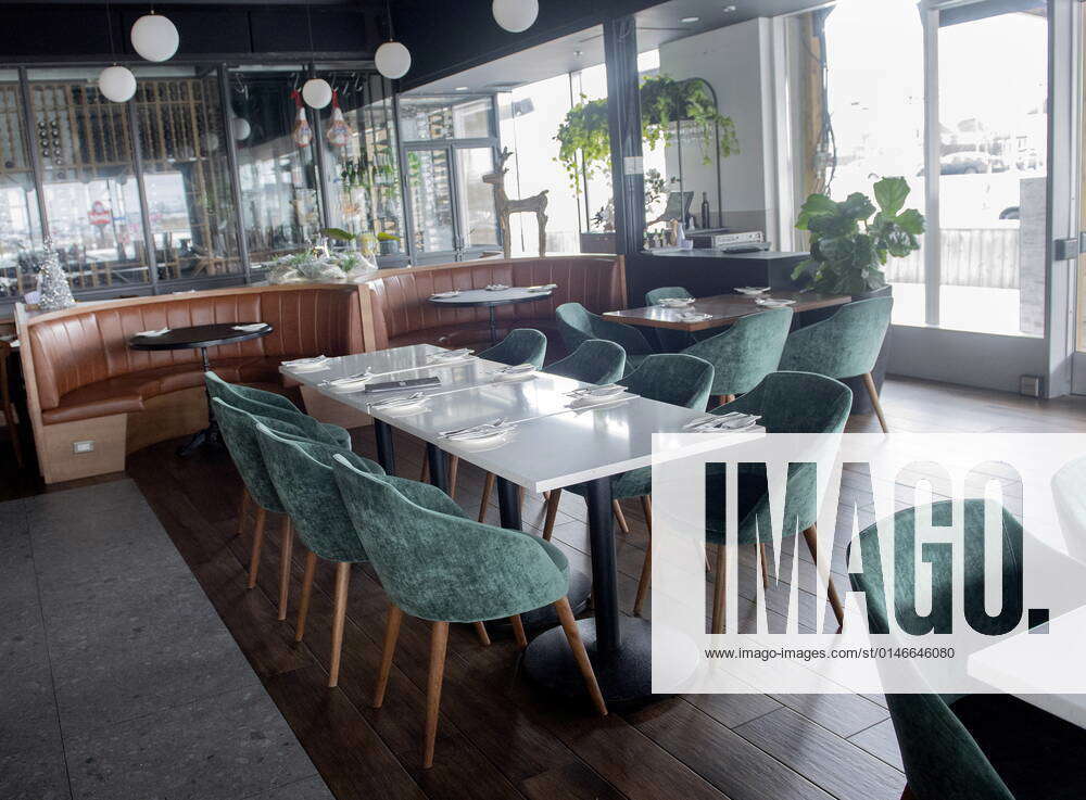 December 31, 2021, VaudreuilDorion, PQ, Canada An empty Restaurant