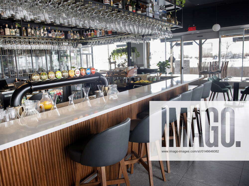 December 31, 2021, VaudreuilDorion, PQ, Canada An empty Restaurant