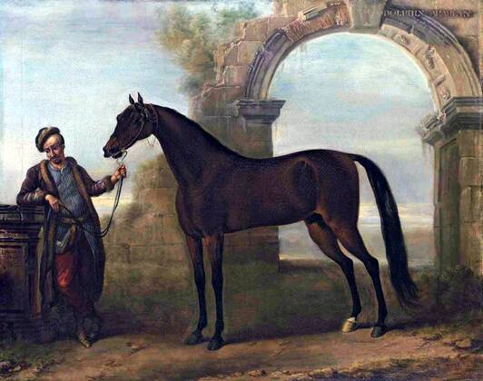 The Godolphin Arabian (c. 1724 1753), also known as the Godolphin Barb ...