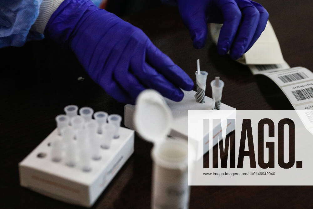 Greece Athens, Rapid test for the covid virus on Tuesday, 04 01 2022 In