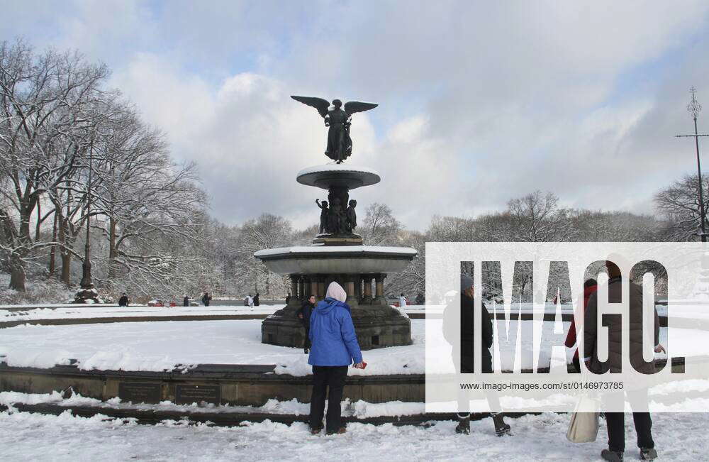 Snowfall at Central Park January 7, 2022, New York, USA The first