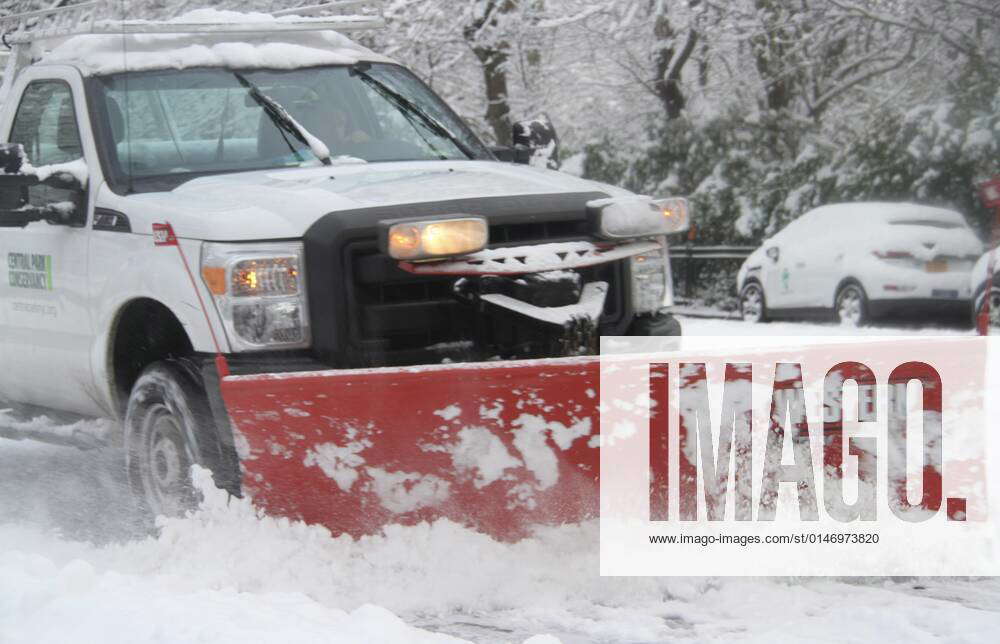 Snowfall at Central Park January 7, 2022, New York, USA The first