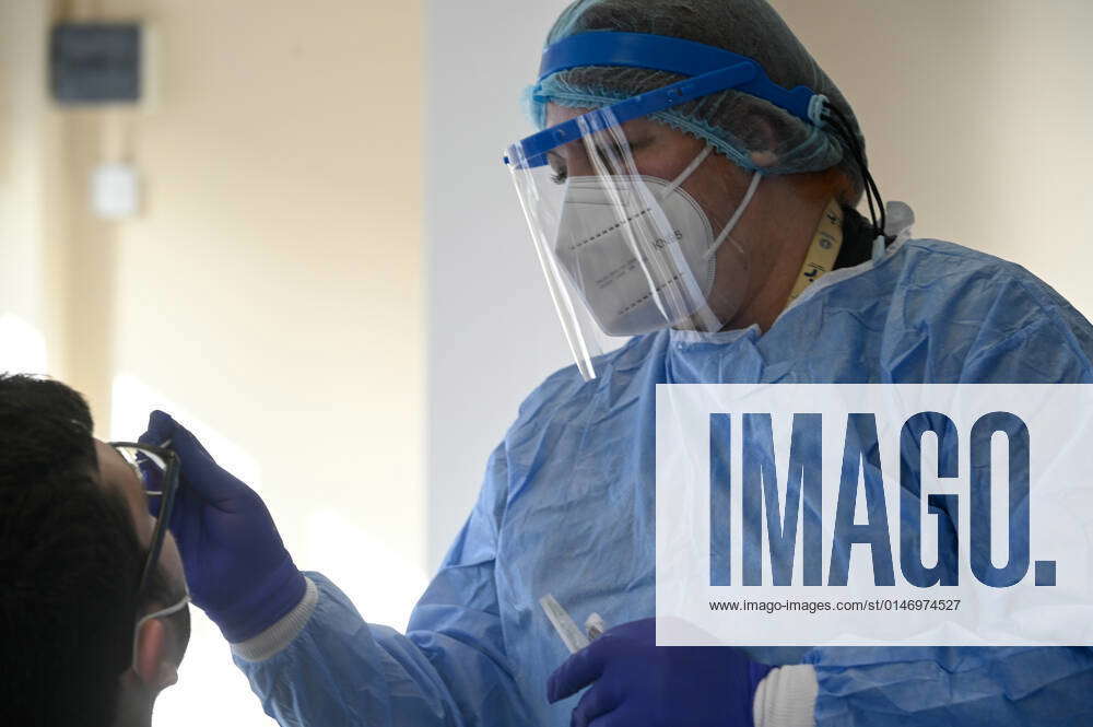 Greece Athens, Rapid Test for the Covid virus on Friday, 07 01 2022 In
