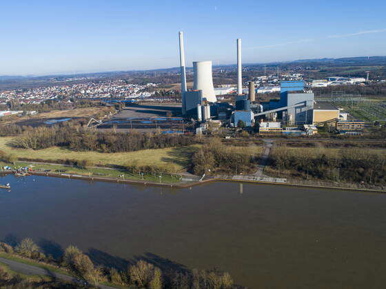 Aerial View Of The Coal-fired Power Plant In Ensdorf From Wednesday 12 ...