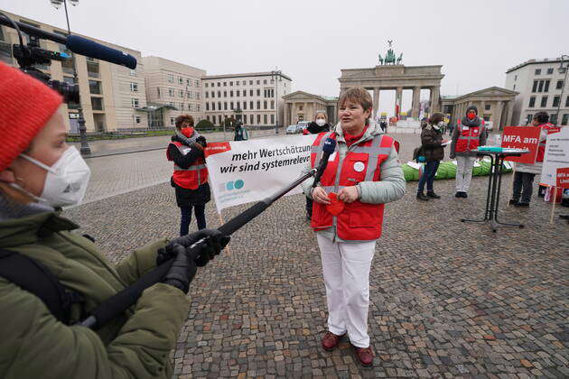 Demonstration GER, Berlin,20220112, Demo , In Berlin, At The ...