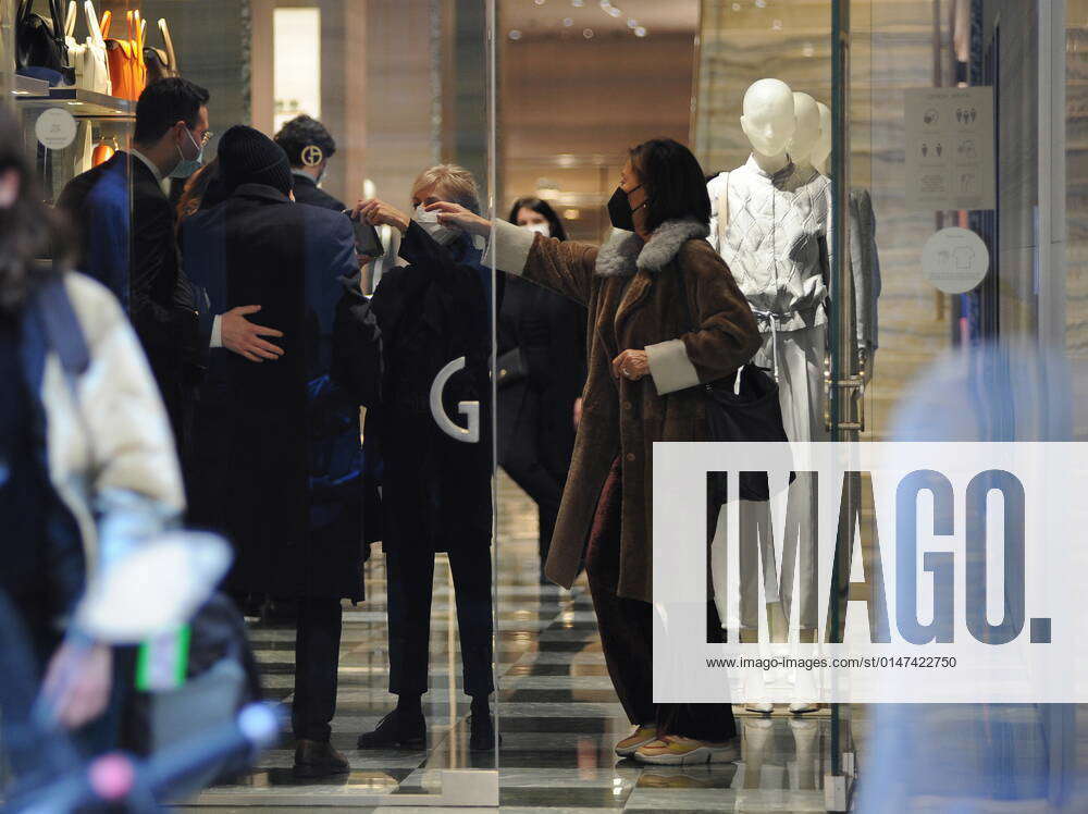 Milan, 13-01-2022 Gianni Morandi and his wife Anna Dan visit GIORGIO
