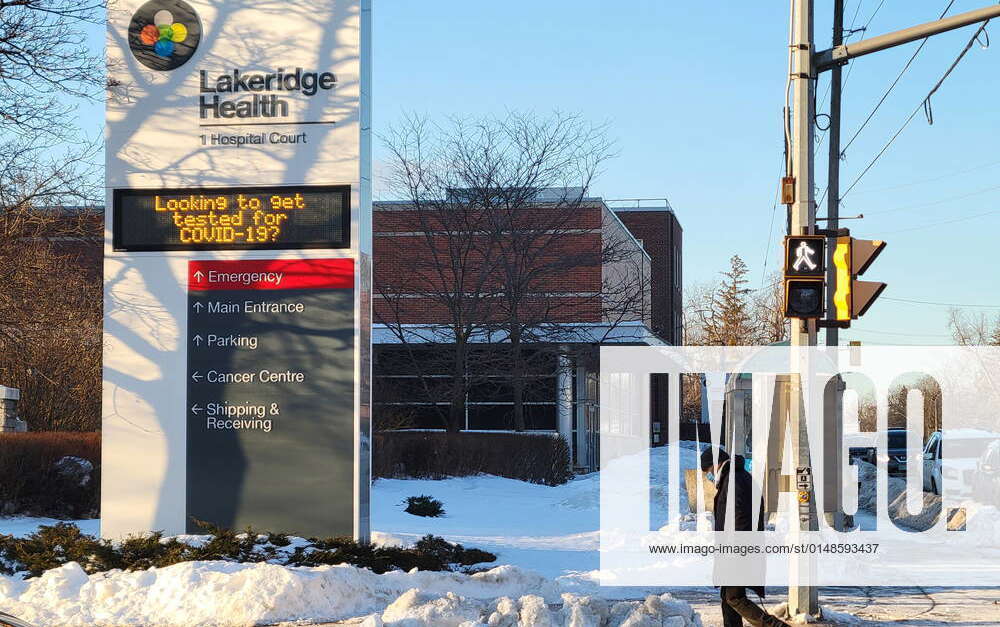 January 21, 2022, Oshawa, ON, CANADA The Lakeridge Health Oshawa