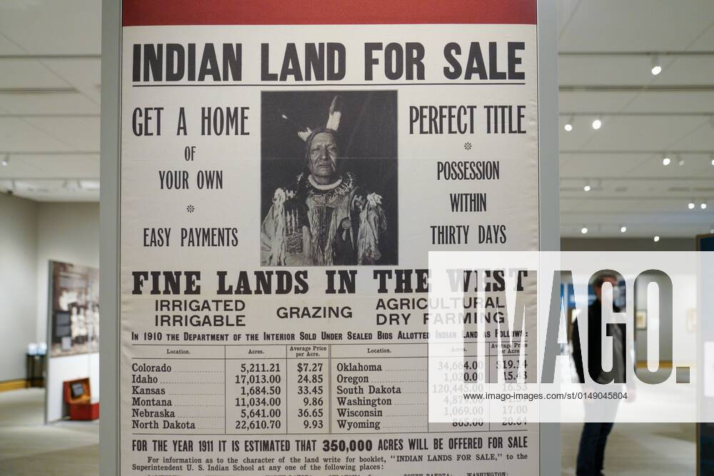 January 27, 2022, St. Petersburg, Florida, USA Indian Land for Sale, broadside (1911) courtesy of