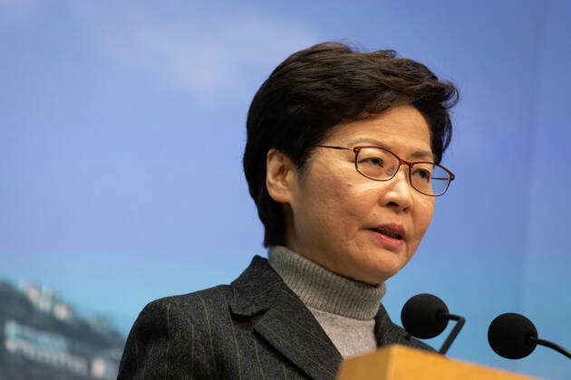 January 31, 2022, Hong Kong, China: Chief Executive of Hong Kong ...