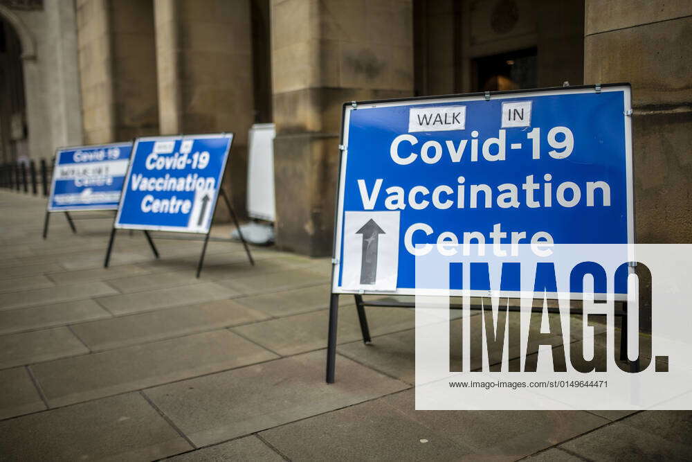 February 2, 2022, Manchester, United Kingdom A view of a Covid