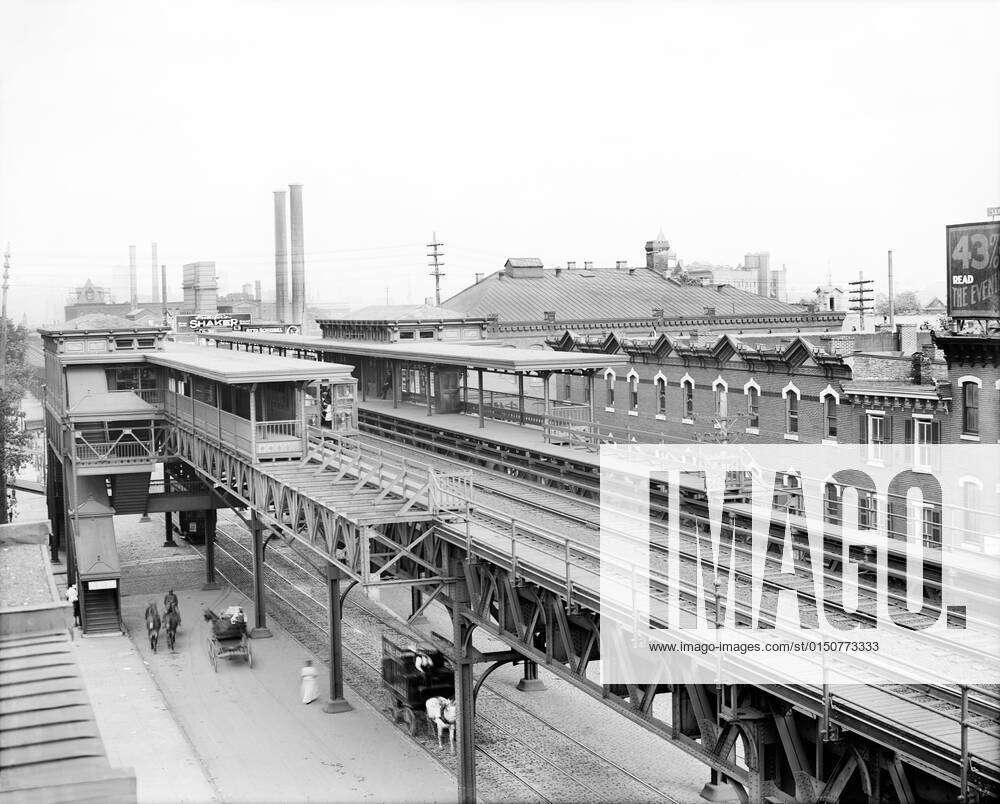 Elevated Railroad Station at Thirtysixth Street, Philadelphia