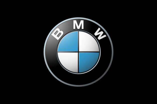 BMW, black background, logo, brand name