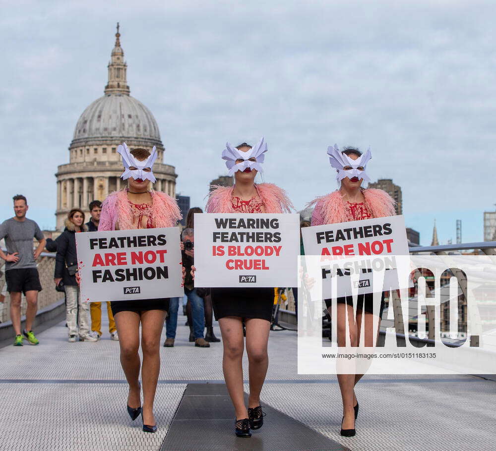 February 17, 2022, London, England, United Kingdom: PETA activists ...